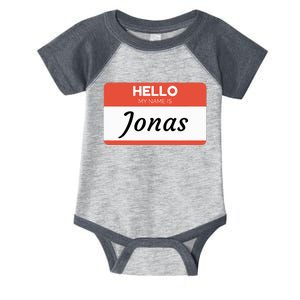 Hello My Name Is Jonas Infant Baby Jersey Bodysuit