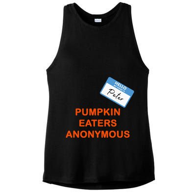 Hello My Name Is Peter Pumpkin Eaters Anonymous Ladies PosiCharge Tri-Blend Wicking Tank