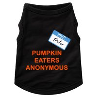 Hello My Name Is Peter Pumpkin Eaters Anonymous Doggie Tank