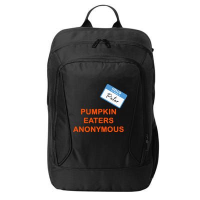 Hello My Name Is Peter Pumpkin Eaters Anonymous City Backpack