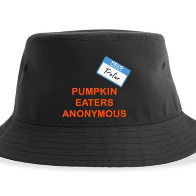 Hello My Name Is Peter Pumpkin Eaters Anonymous Sustainable Bucket Hat