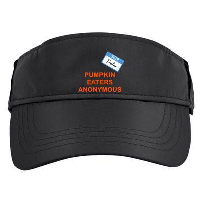 Hello My Name Is Peter Pumpkin Eaters Anonymous Adult Drive Performance Visor