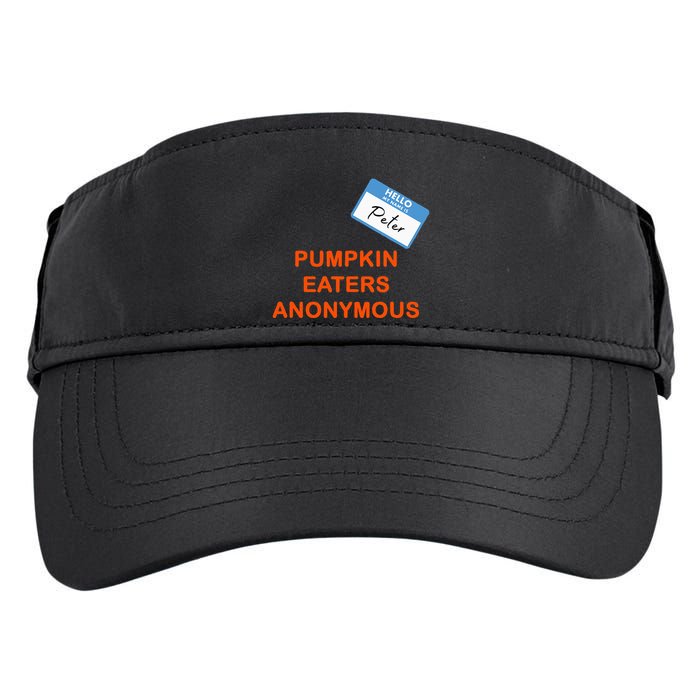 Hello My Name Is Peter Pumpkin Eaters Anonymous Adult Drive Performance Visor