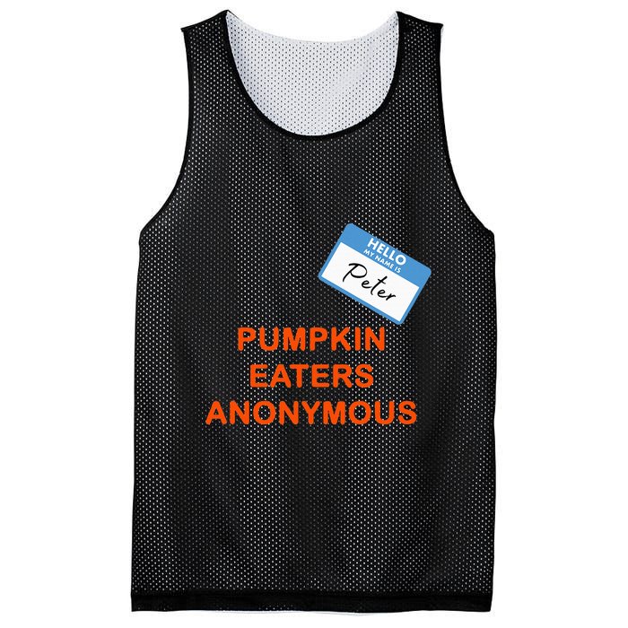 Hello My Name Is Peter Pumpkin Eaters Anonymous Mesh Reversible Basketball Jersey Tank