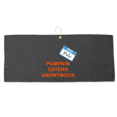 Hello My Name Is Peter Pumpkin Eaters Anonymous Large Microfiber Waffle Golf Towel