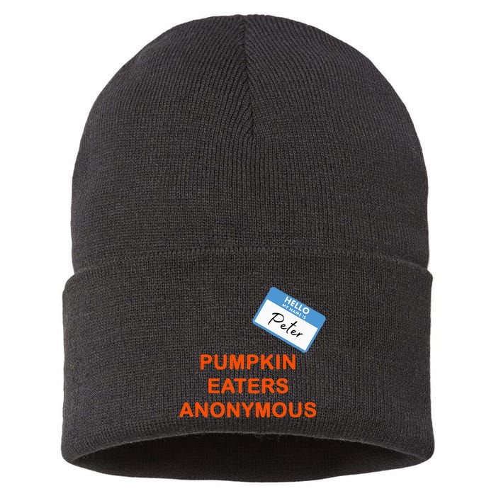 Hello My Name Is Peter Pumpkin Eaters Anonymous Sustainable Knit Beanie