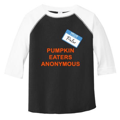 Hello My Name Is Peter Pumpkin Eaters Anonymous Toddler Fine Jersey T-Shirt