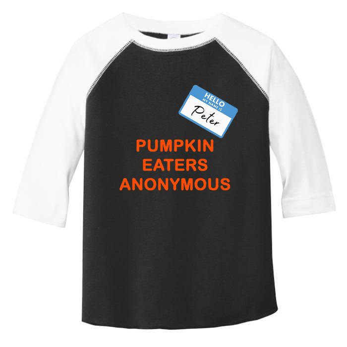 Hello My Name Is Peter Pumpkin Eaters Anonymous Toddler Fine Jersey T-Shirt