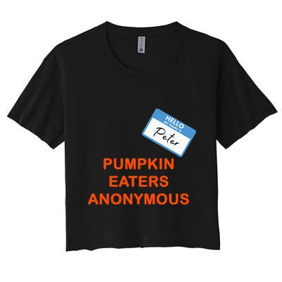 Hello My Name Is Peter Pumpkin Eaters Anonymous Crop Top