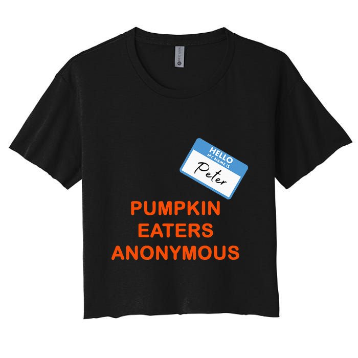 Hello My Name Is Peter Pumpkin Eaters Anonymous Crop Top