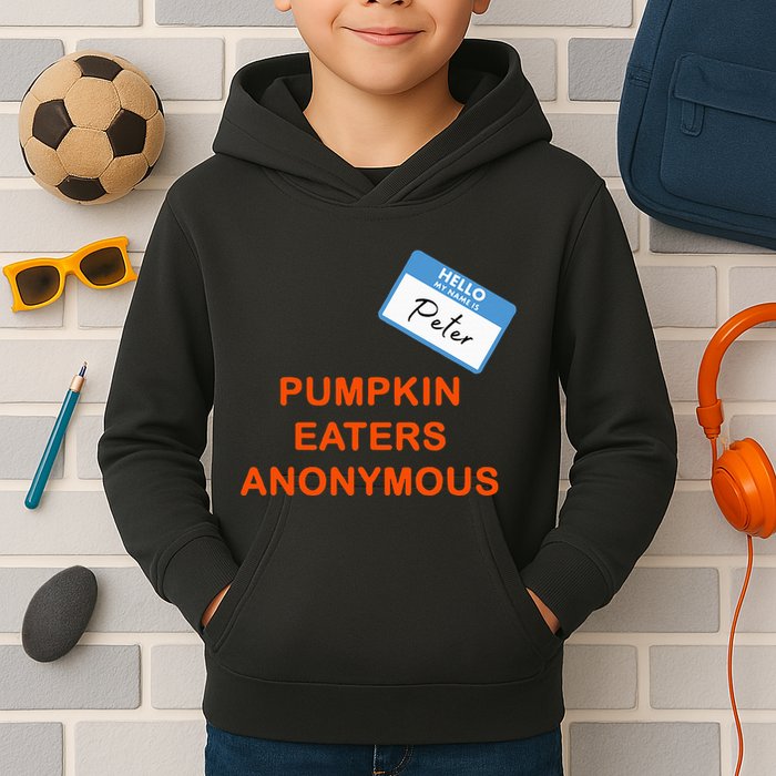 Hello My Name Is Peter Pumpkin Eaters Anonymous Kids Hoodie