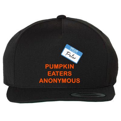Hello My Name Is Peter Pumpkin Eaters Anonymous Wool Snapback Cap