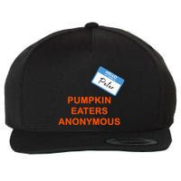 Hello My Name Is Peter Pumpkin Eaters Anonymous Wool Snapback Cap