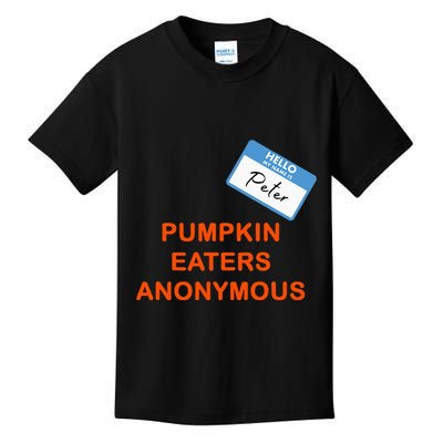 Hello My Name Is Peter Pumpkin Eaters Anonymous Kids T-Shirt