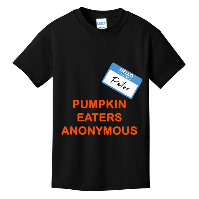 Hello My Name Is Peter Pumpkin Eaters Anonymous Kids T-Shirt