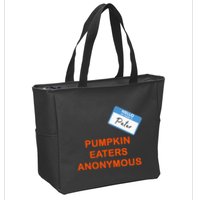 Hello My Name Is Peter Pumpkin Eaters Anonymous Zip Tote Bag