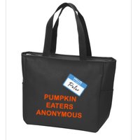 Hello My Name Is Peter Pumpkin Eaters Anonymous Zip Tote Bag