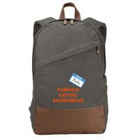 Hello My Name Is Peter Pumpkin Eaters Anonymous Cotton Canvas Backpack