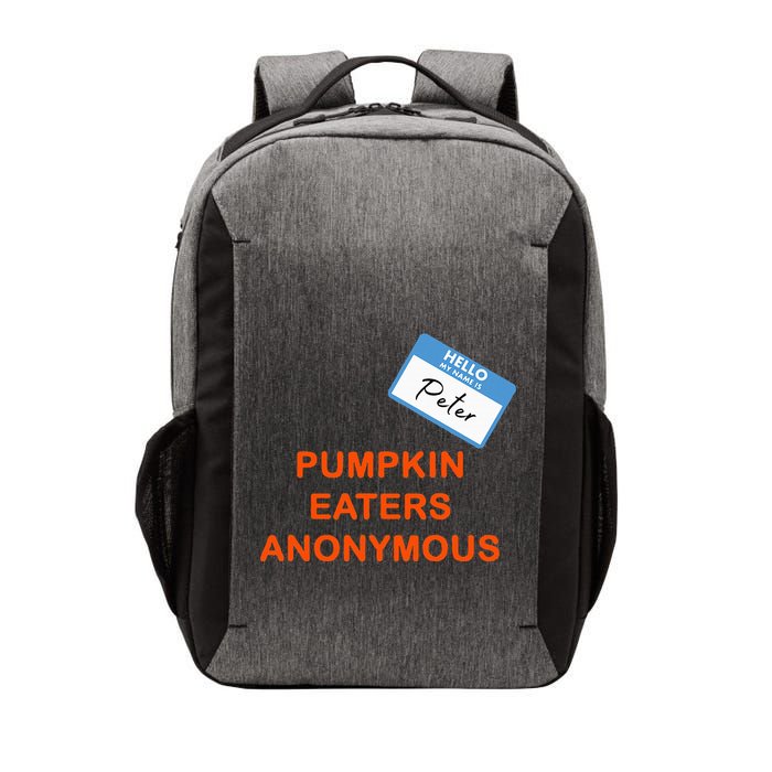 Hello My Name Is Peter Pumpkin Eaters Anonymous Vector Backpack