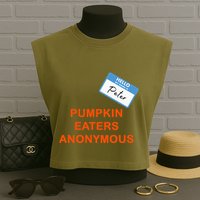 Hello My Name Is Peter Pumpkin Eaters Anonymous Garment-Dyed Women's Muscle Tee