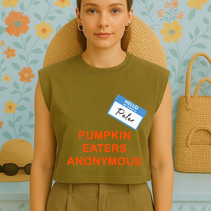 Hello My Name Is Peter Pumpkin Eaters Anonymous Garment-Dyed Women's Muscle Tee
