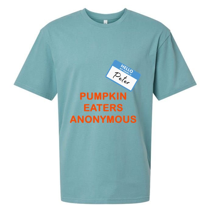 Hello My Name Is Peter Pumpkin Eaters Anonymous Sueded Cloud Jersey T-Shirt