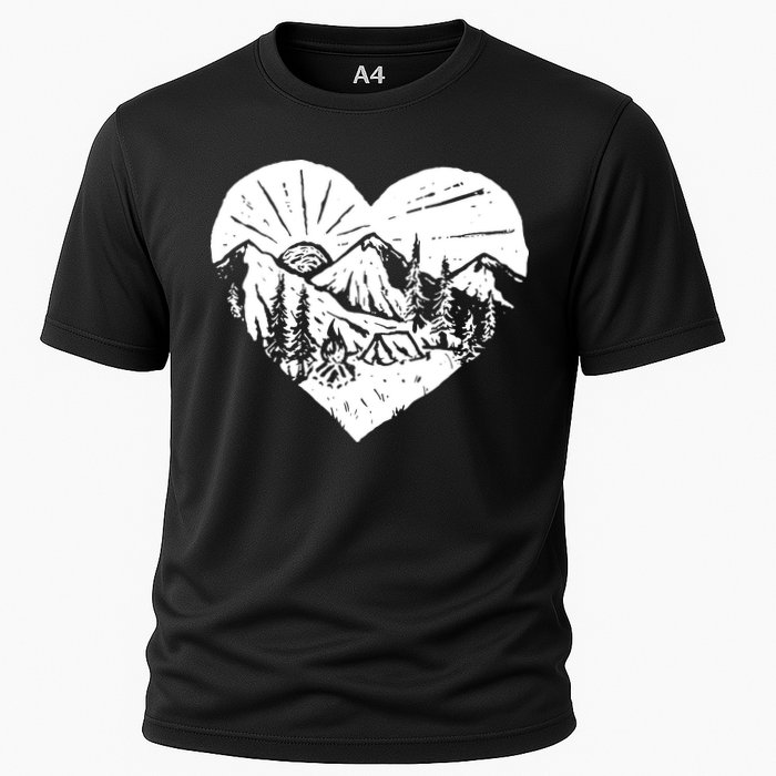 Hiking Mountains Nature Lover Cooling Performance Crew T-Shirt