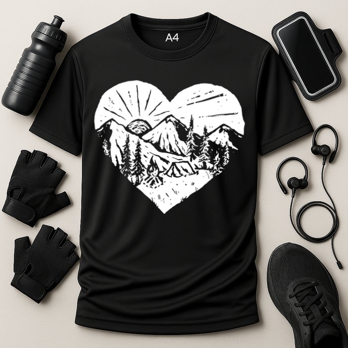 Hiking Mountains Nature Lover Cooling Performance Crew T-Shirt
