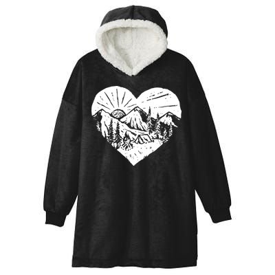 Hiking Mountains Nature Lover Hooded Wearable Blanket