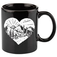 Hiking Mountains Nature Lover 11oz C Handle Ceramic Mug
