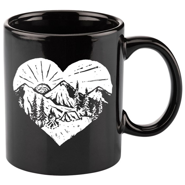 Hiking Mountains Nature Lover 11oz C Handle Ceramic Mug