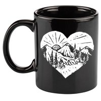 Hiking Mountains Nature Lover 11oz C Handle Ceramic Mug