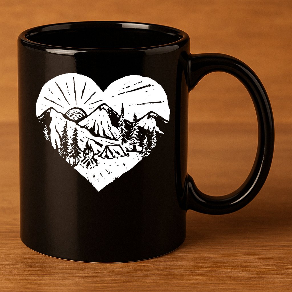 Hiking Mountains Nature Lover 11oz C Handle Ceramic Mug
