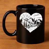 Hiking Mountains Nature Lover 11oz C Handle Ceramic Mug