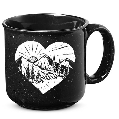 Hiking Mountains Nature Lover 15oz Campfire Ceramic Mug