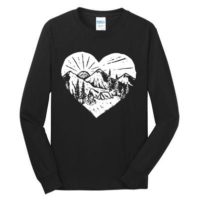 Hiking Mountains Nature Lover Tall Long Sleeve T-Shirt