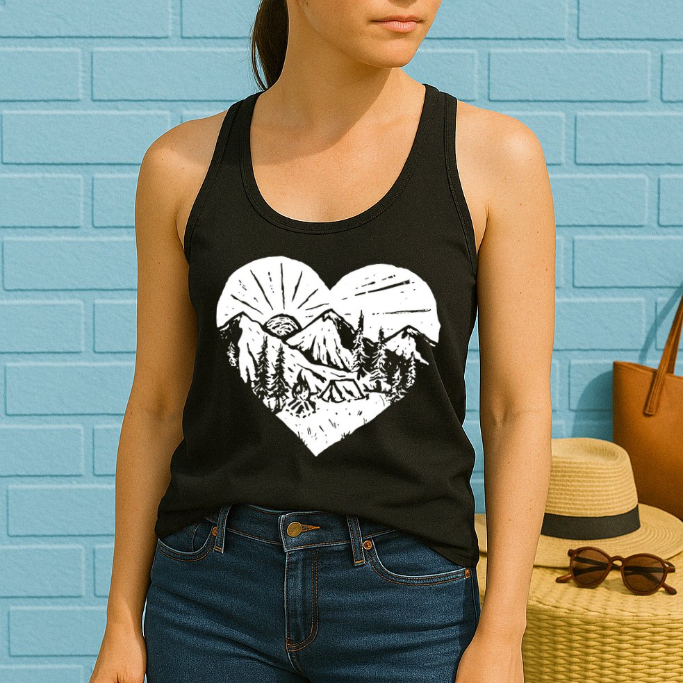 Hiking Mountains Nature Lover Womens Tank Top