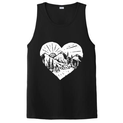Hiking Mountains Nature Lover PosiCharge Competitor Tank