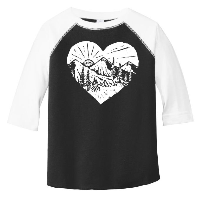 Hiking Mountains Nature Lover Toddler Fine Jersey T-Shirt