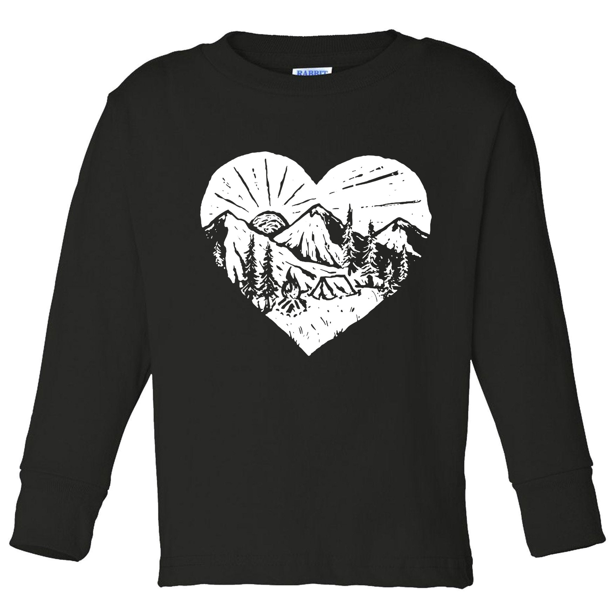 Hiking Mountains Nature Lover Toddler Long Sleeve Shirt