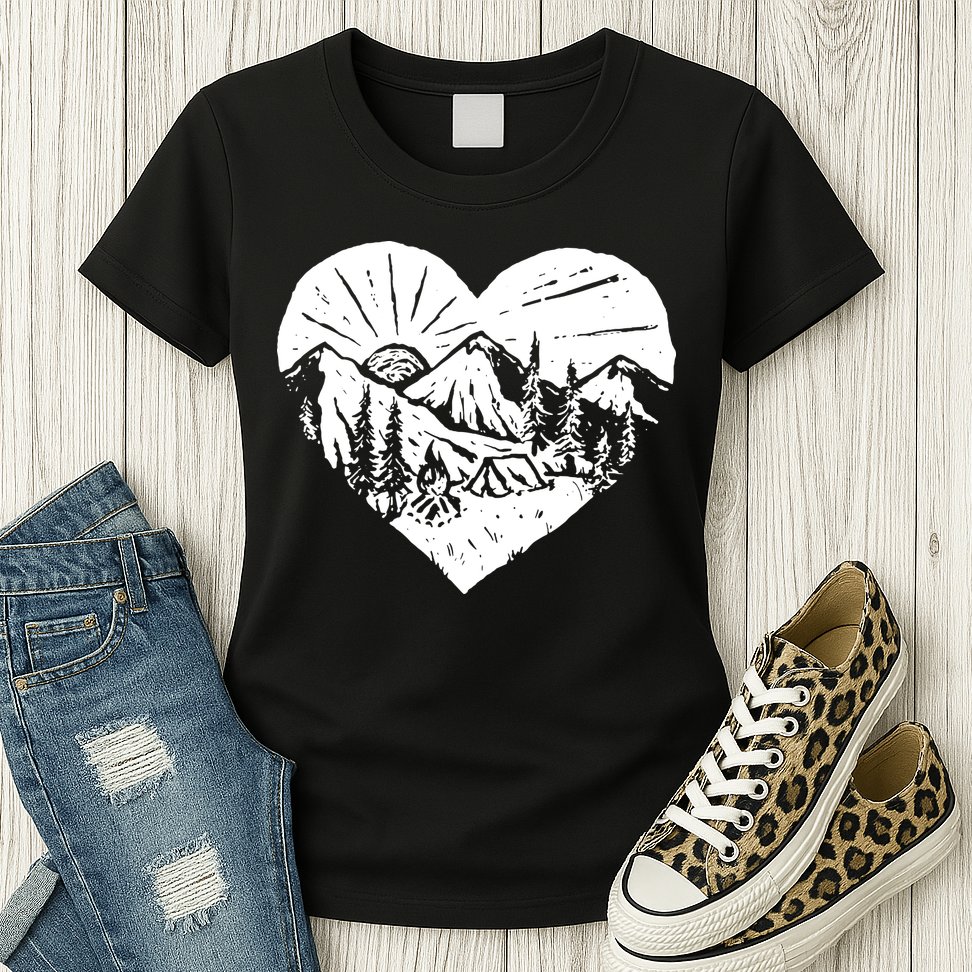 Hiking Mountains Nature Lover Womens T-Shirt
