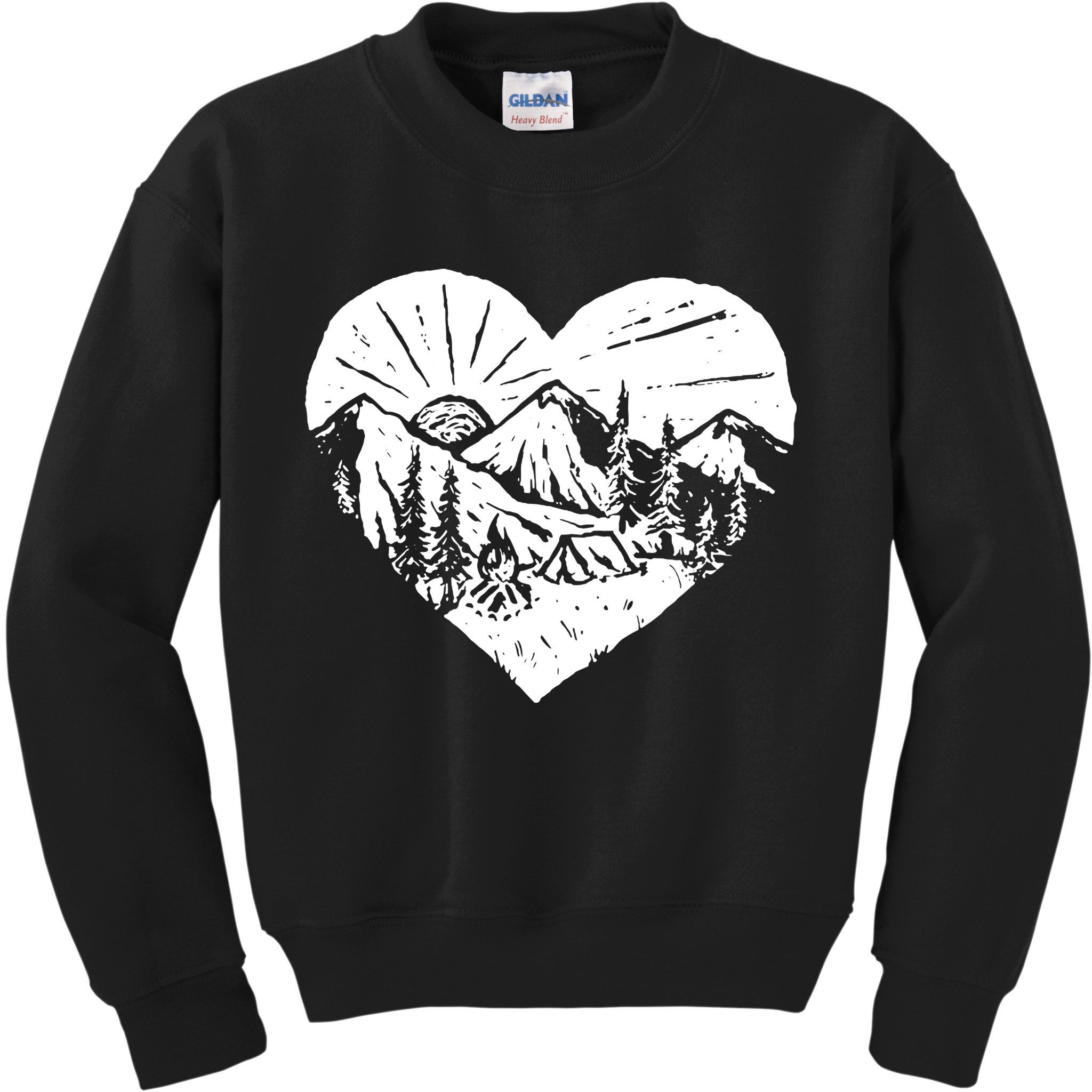 Hiking Mountains Nature Lover Kids Sweatshirt