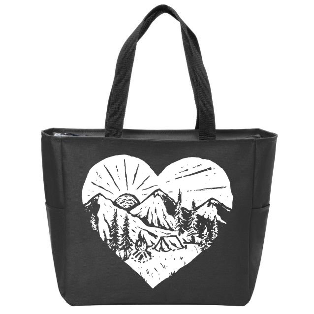 Hiking Mountains Nature Lover Zip Tote Bag