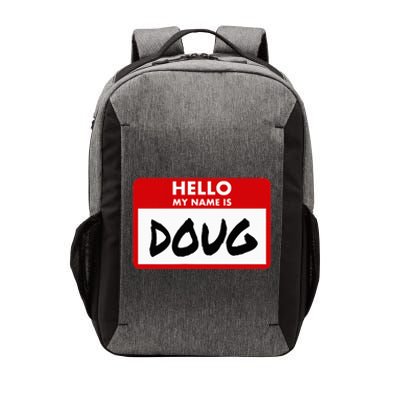 Hello My Name Is Doug Name Doug Personalized Vector Backpack