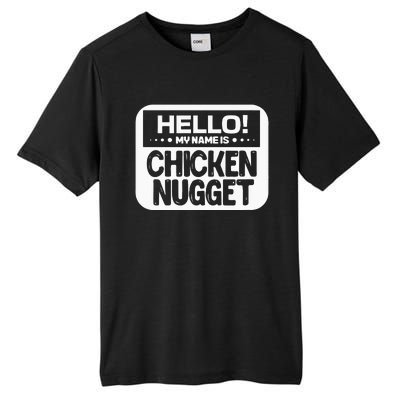 Hello My Name Is Chicken Nugget Halloween Lazy Costume Tall Fusion ChromaSoft Performance T-Shirt