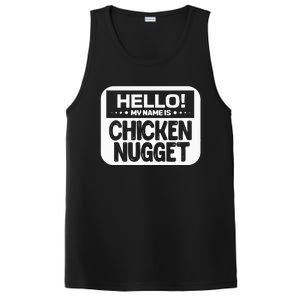 Hello My Name Is Chicken Nugget Halloween Lazy Costume PosiCharge Competitor Tank