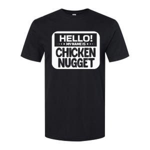 Hello My Name Is Chicken Nugget Halloween Lazy Costume Softstyle CVC T-Shirt