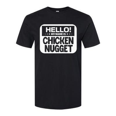 Hello My Name Is Chicken Nugget Halloween Lazy Costume Softstyle CVC T-Shirt