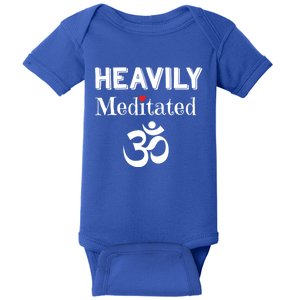 Heavily Meditated Om Funny Yoga Meditation Meaningful Gift Baby Bodysuit