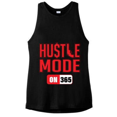 Hustle Mode On 365 Ladies PosiCharge Tri-Blend Wicking Tank